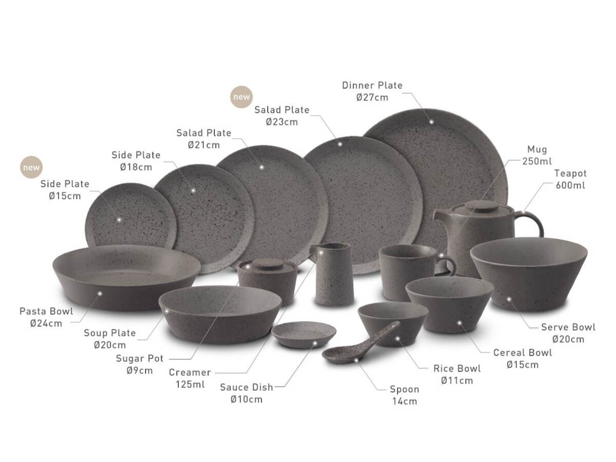 Loveramics | Stone 18cm Side Plate - 6pk