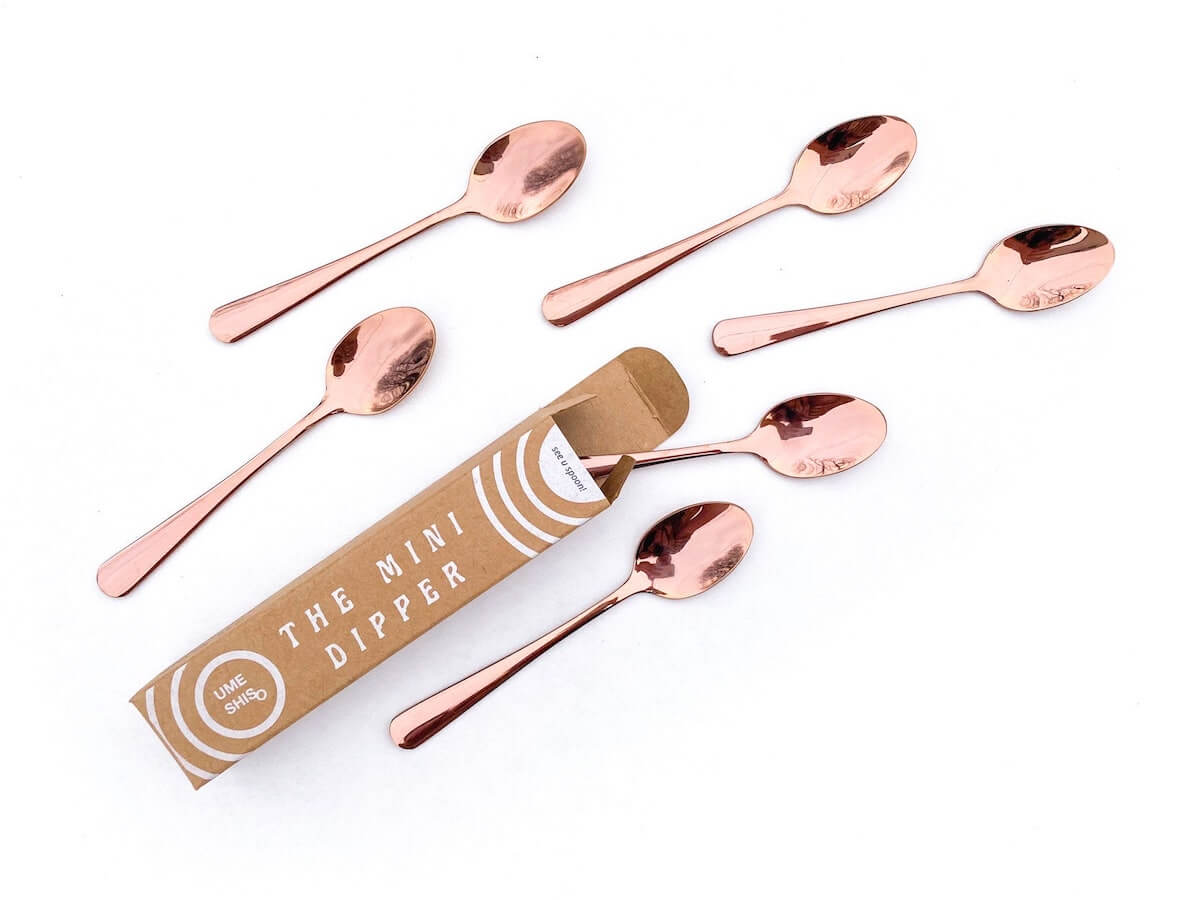 Umeshiso | Mini Dipper Demitasse Spoons - Six Pack