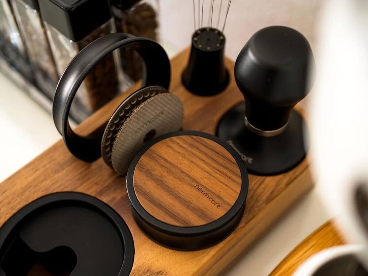 Normcore | Narrow Espresso Tamping Station - Walnut