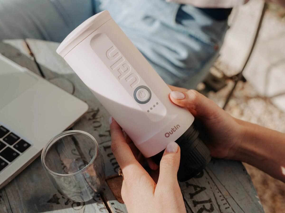 OutIn | Nano Portable Electric Espresso Machine - Rose Quartz (Limited Edition)