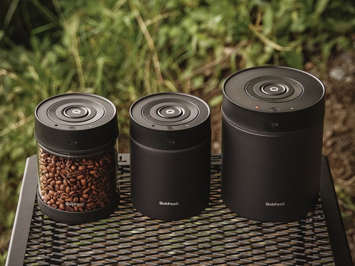 OutPeak | Smart Electric Vacuum Coffee Canister - Glass