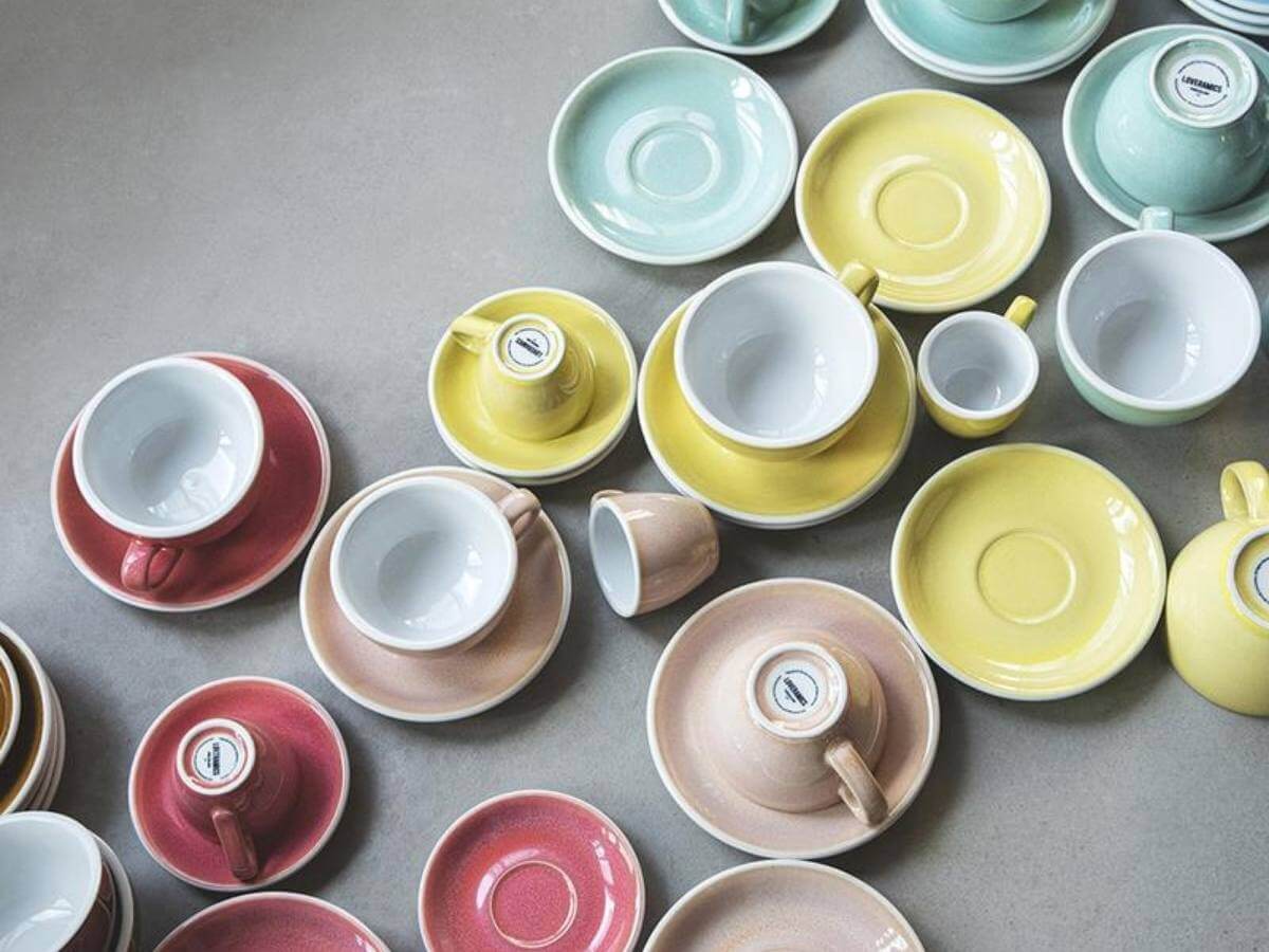 Loveramics | Egg 150ml Flat White Cup - Potters Colours - 6pk