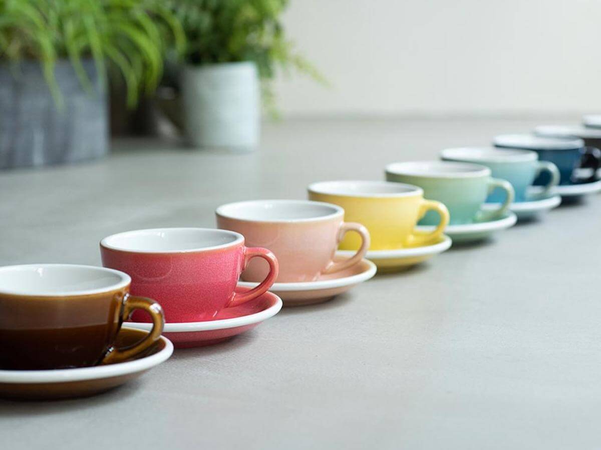Loveramics | Egg 300ml Latte Cup - Potters Colours - 6pk