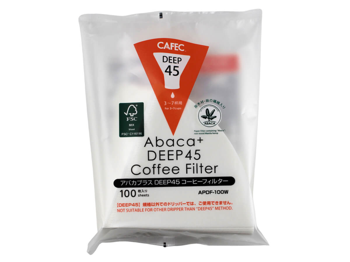CAFEC | Abaca+ Deep 45 Coffee Filters (100pk)