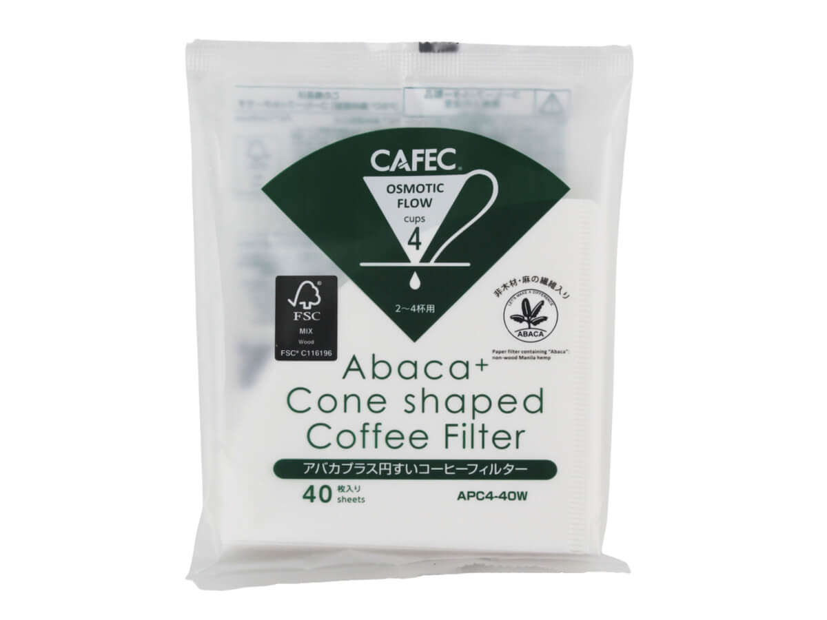 CAFEC | Abaca+ Conical Paper Filters (40pk)